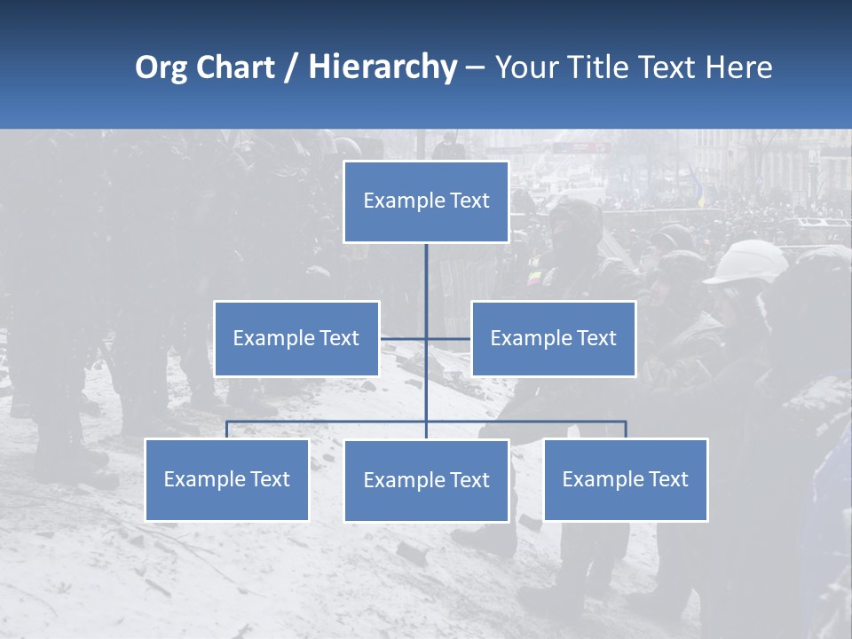 A Group Of Military Men Standing In The Snow PowerPoint Template