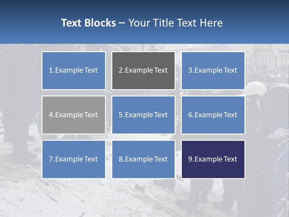 A Group Of Military Men Standing In The Snow PowerPoint Template