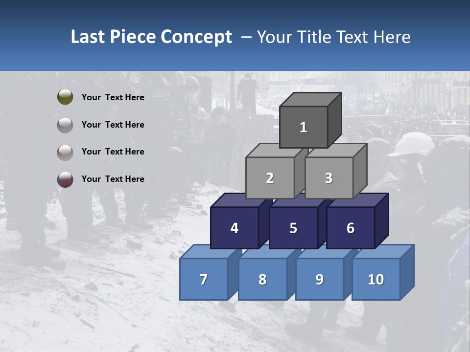 A Group Of Military Men Standing In The Snow PowerPoint Template