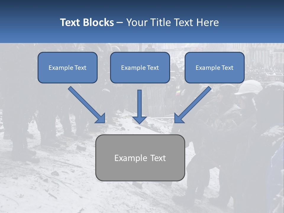 A Group Of Military Men Standing In The Snow PowerPoint Template