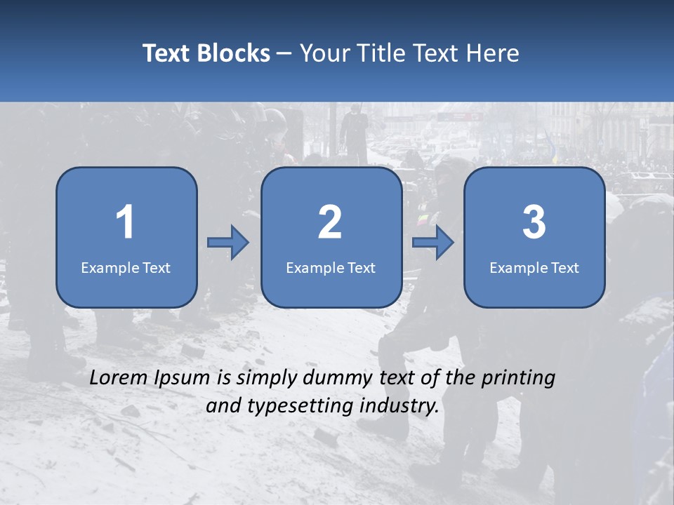 A Group Of Military Men Standing In The Snow PowerPoint Template