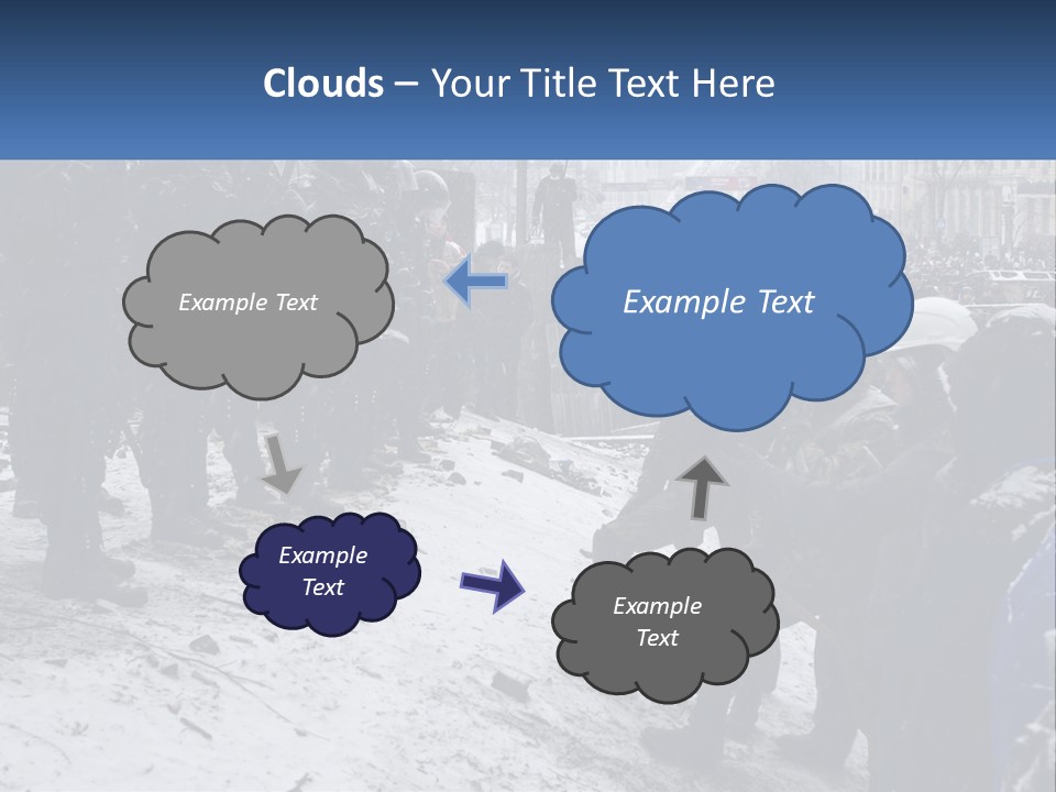 A Group Of Military Men Standing In The Snow PowerPoint Template