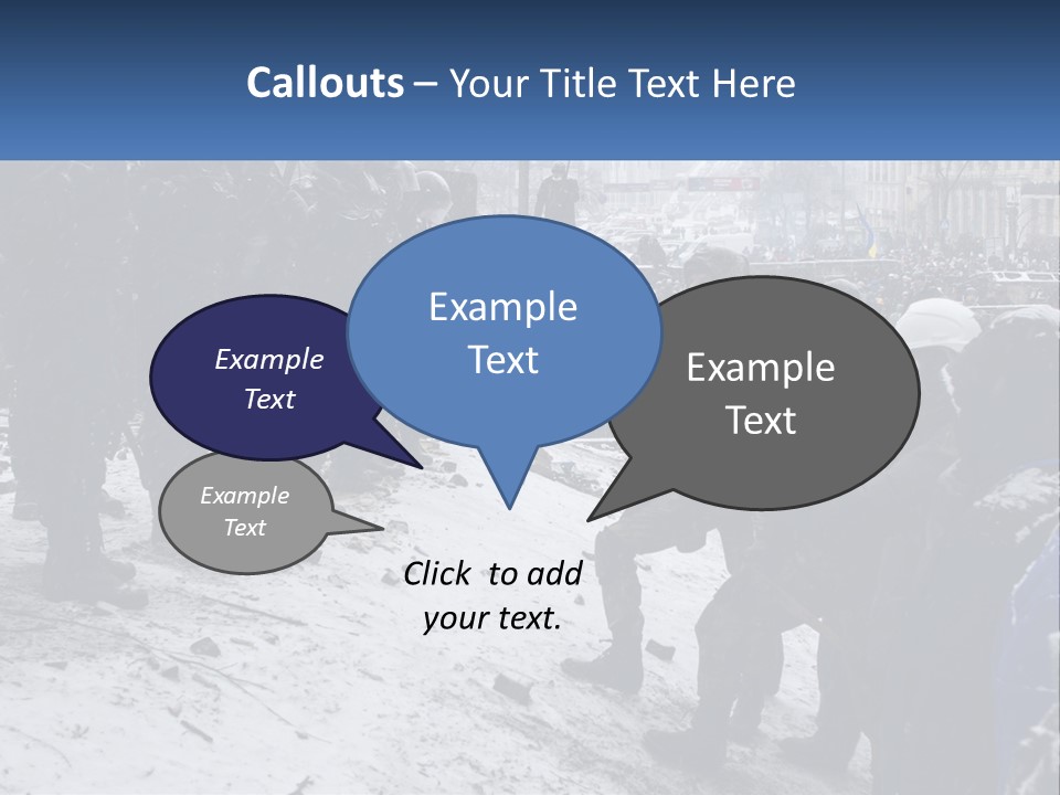 A Group Of Military Men Standing In The Snow PowerPoint Template