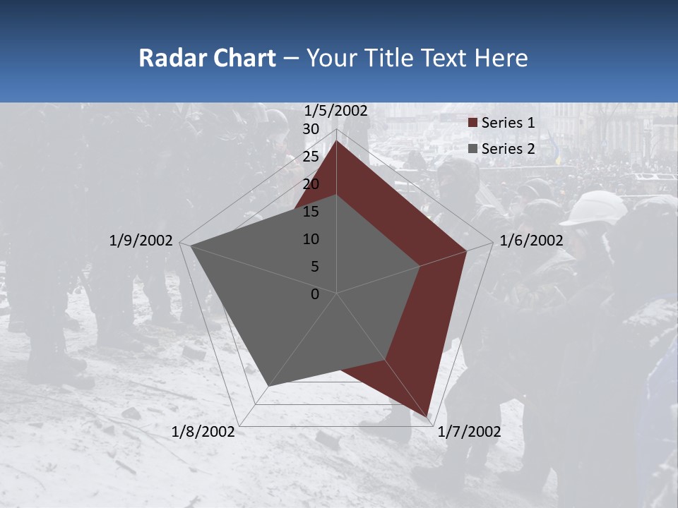 A Group Of Military Men Standing In The Snow PowerPoint Template
