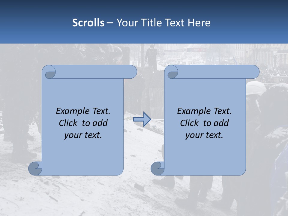 A Group Of Military Men Standing In The Snow PowerPoint Template
