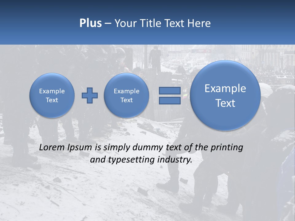 A Group Of Military Men Standing In The Snow PowerPoint Template