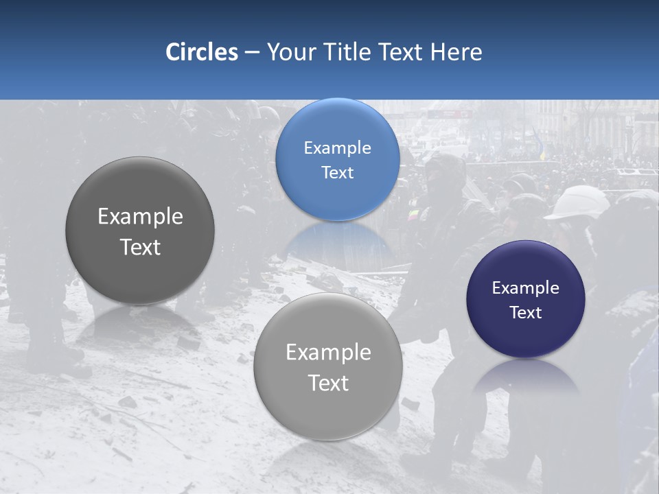 A Group Of Military Men Standing In The Snow PowerPoint Template