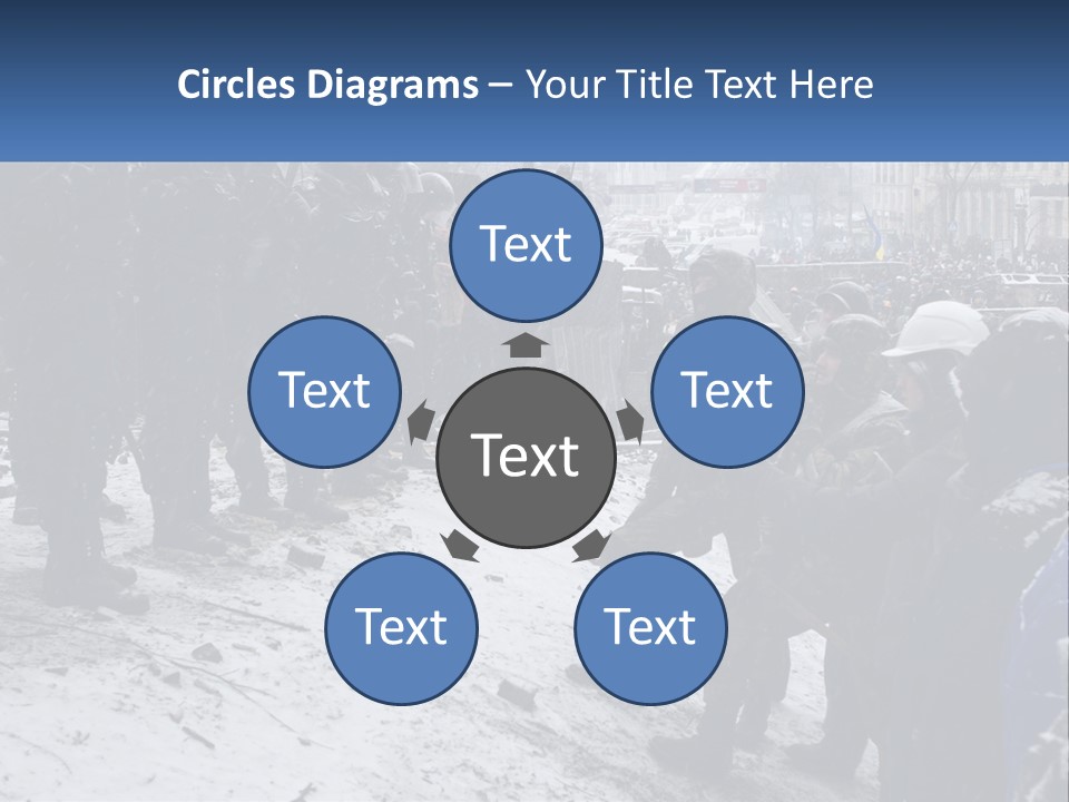 A Group Of Military Men Standing In The Snow PowerPoint Template