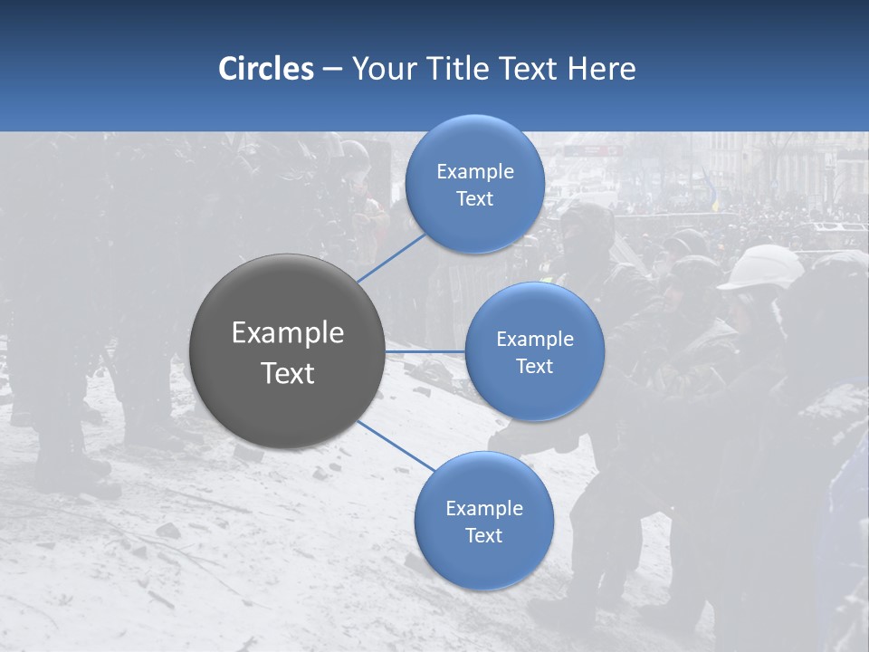 A Group Of Military Men Standing In The Snow PowerPoint Template