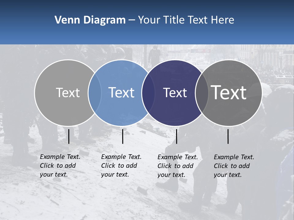 A Group Of Military Men Standing In The Snow PowerPoint Template