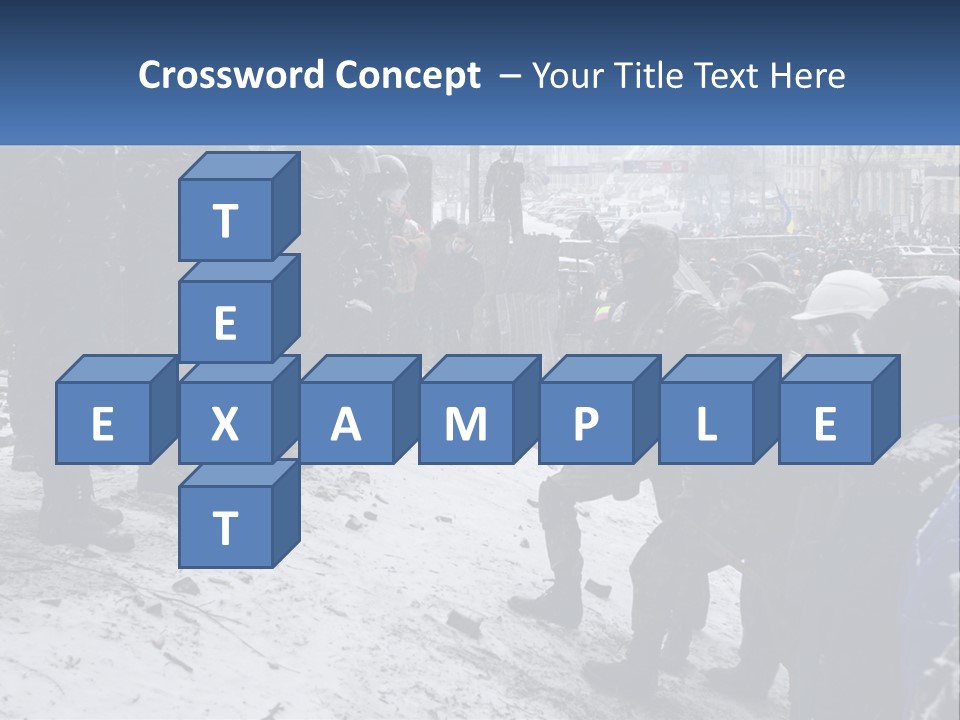 A Group Of Military Men Standing In The Snow PowerPoint Template