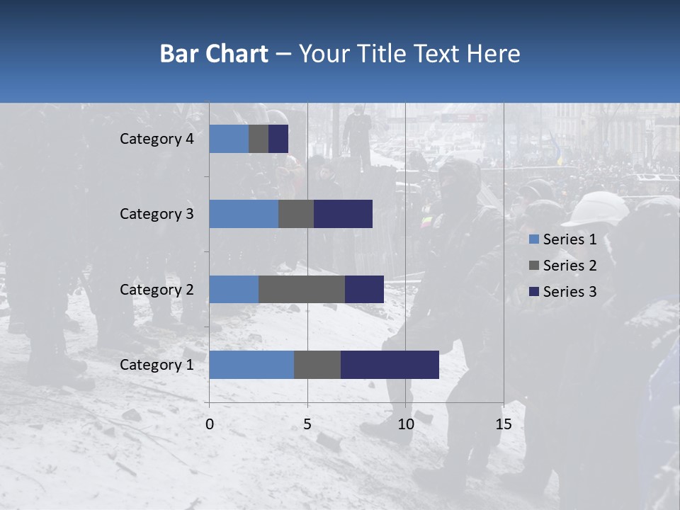 A Group Of Military Men Standing In The Snow PowerPoint Template