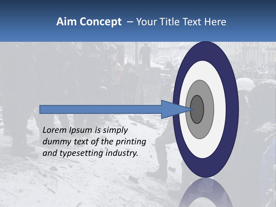 A Group Of Military Men Standing In The Snow PowerPoint Template