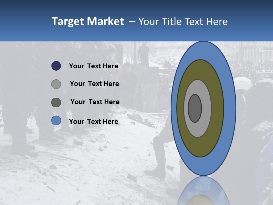 A Group Of Military Men Standing In The Snow PowerPoint Template