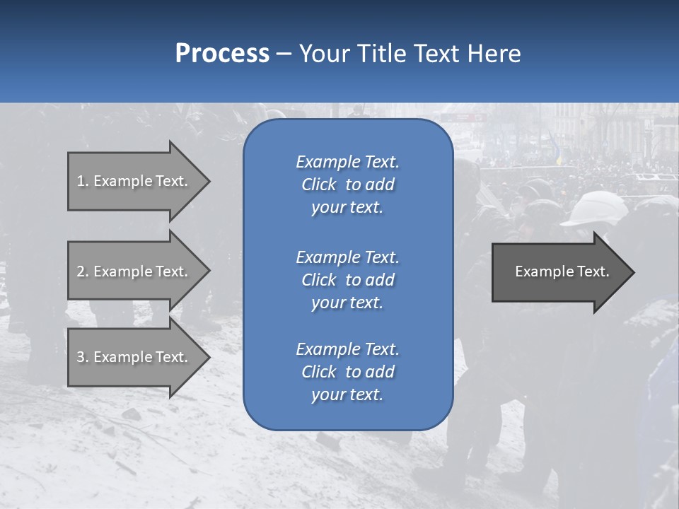 A Group Of Military Men Standing In The Snow PowerPoint Template