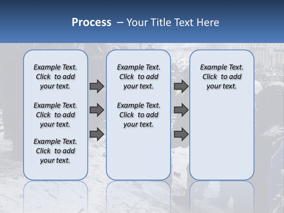 A Group Of Military Men Standing In The Snow PowerPoint Template