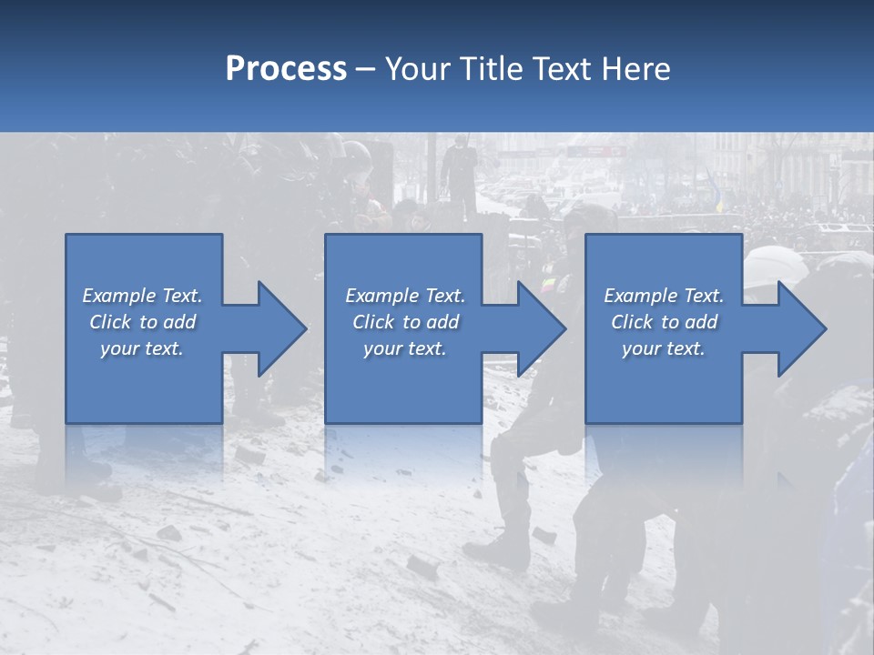 A Group Of Military Men Standing In The Snow PowerPoint Template