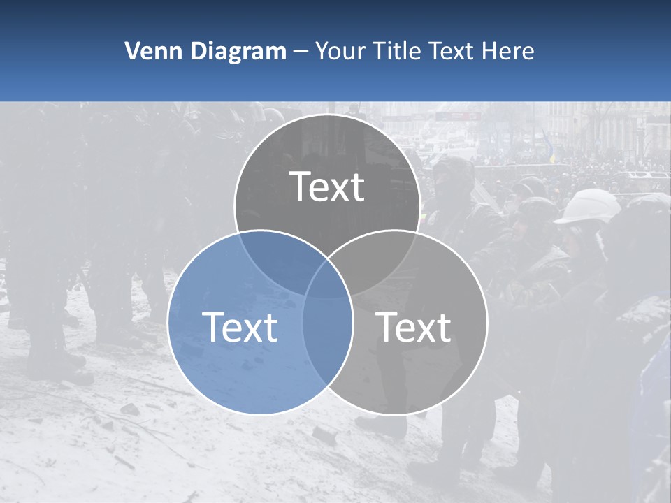 A Group Of Military Men Standing In The Snow PowerPoint Template