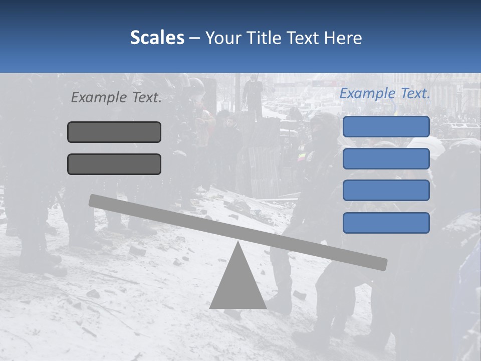 A Group Of Military Men Standing In The Snow PowerPoint Template