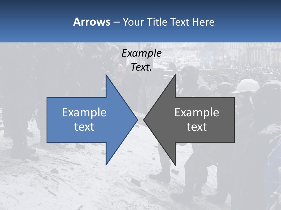 A Group Of Military Men Standing In The Snow PowerPoint Template