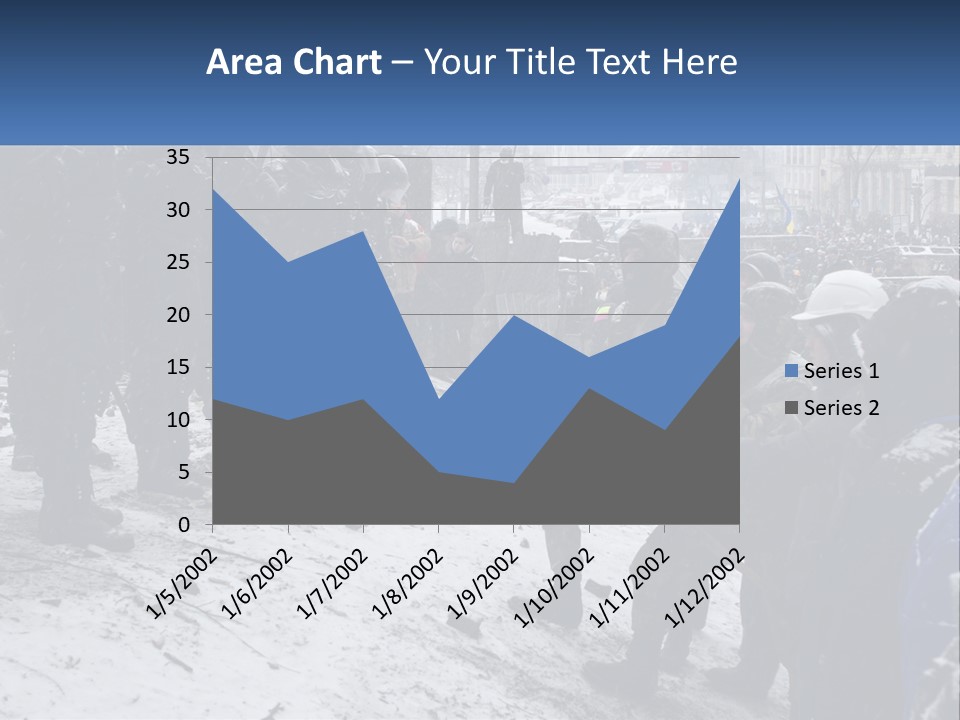 A Group Of Military Men Standing In The Snow PowerPoint Template
