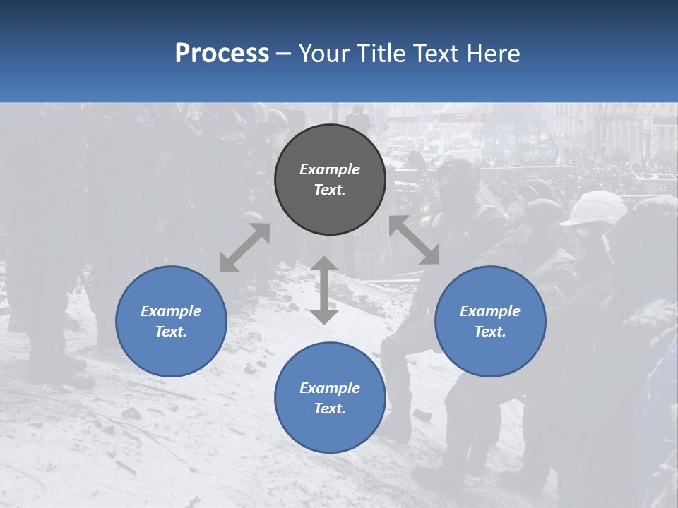 A Group Of Military Men Standing In The Snow PowerPoint Template