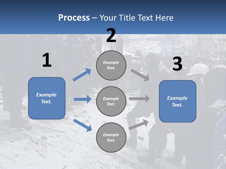 A Group Of Military Men Standing In The Snow PowerPoint Template
