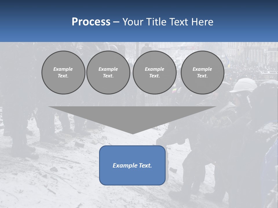A Group Of Military Men Standing In The Snow PowerPoint Template