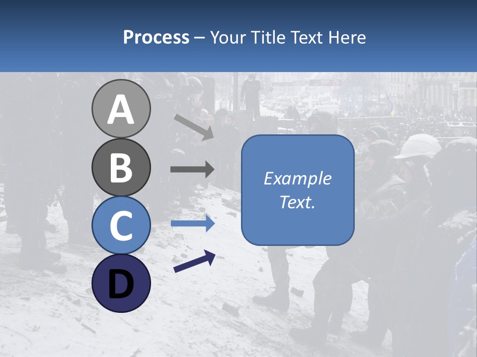 A Group Of Military Men Standing In The Snow PowerPoint Template