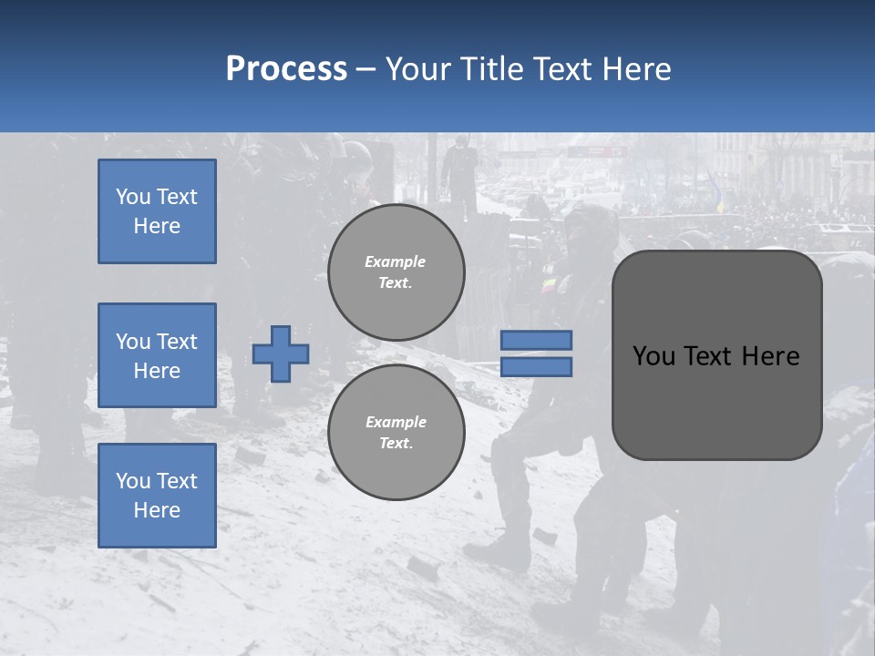 A Group Of Military Men Standing In The Snow PowerPoint Template