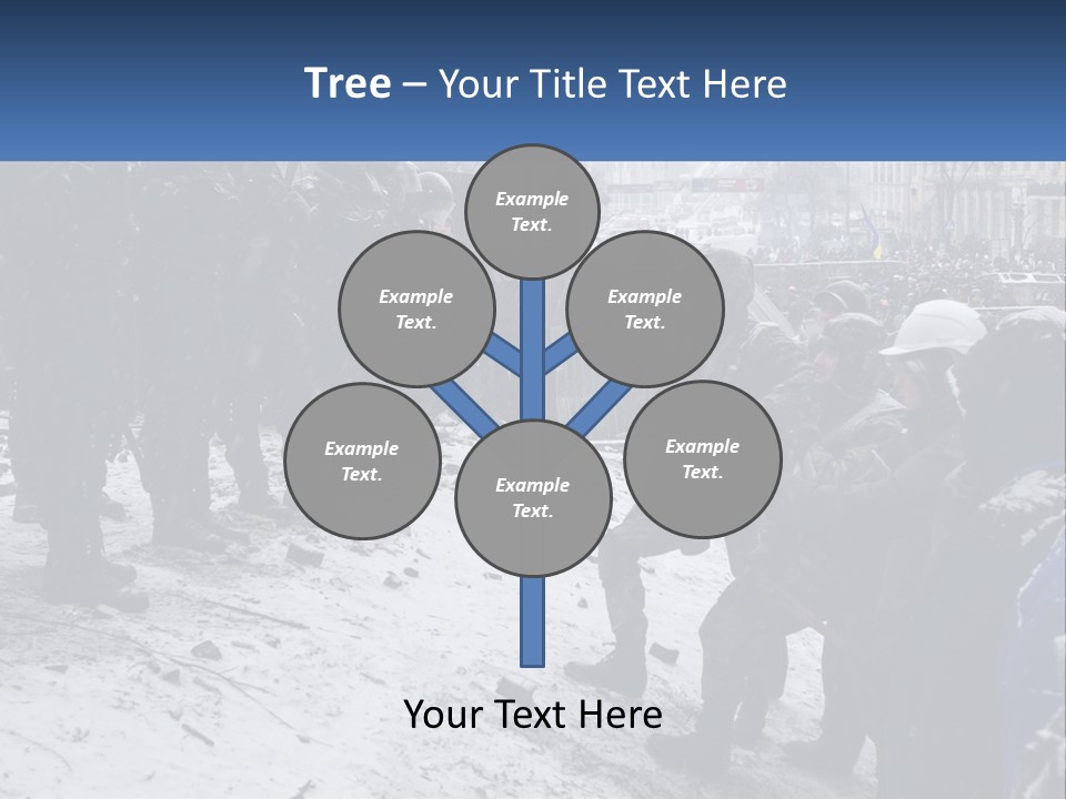 A Group Of Military Men Standing In The Snow PowerPoint Template