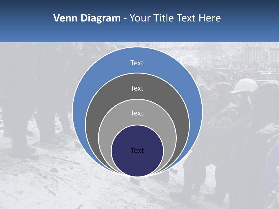 A Group Of Military Men Standing In The Snow PowerPoint Template