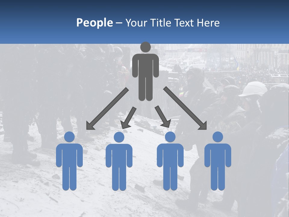 A Group Of Military Men Standing In The Snow PowerPoint Template
