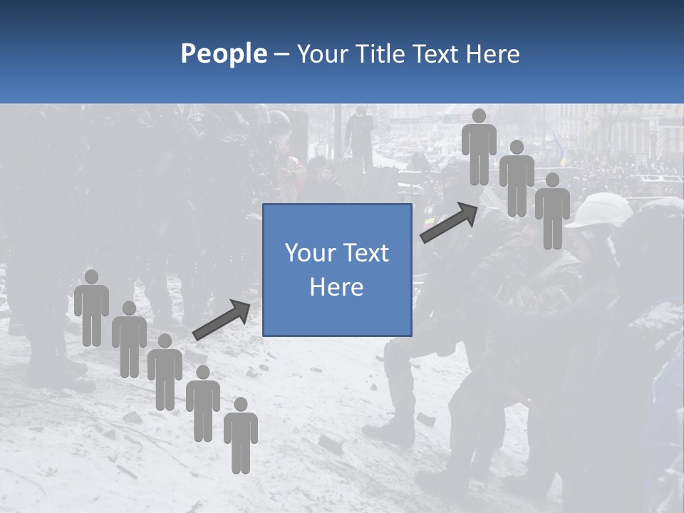 A Group Of Military Men Standing In The Snow PowerPoint Template