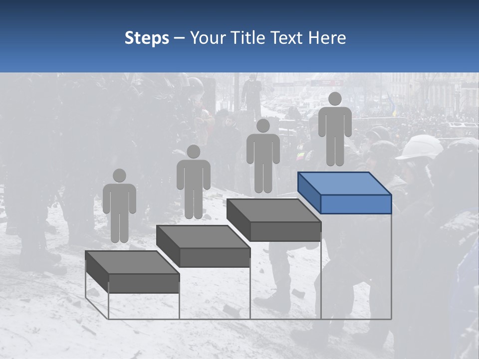 A Group Of Military Men Standing In The Snow PowerPoint Template