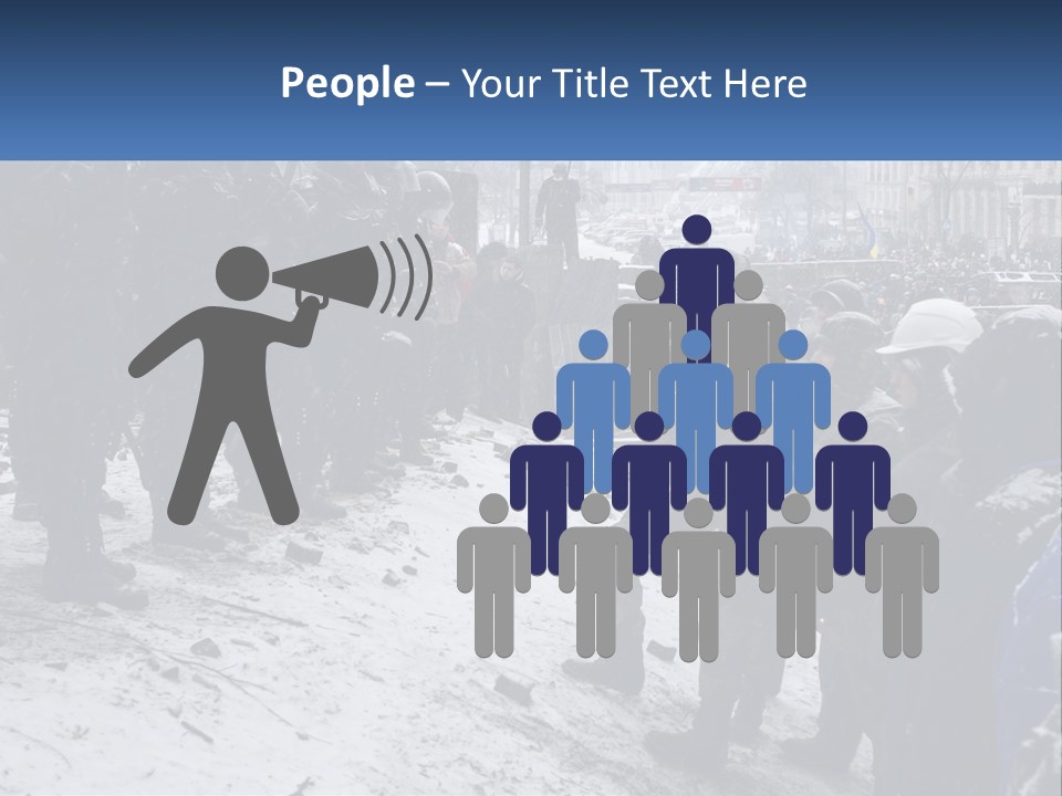 A Group Of Military Men Standing In The Snow PowerPoint Template