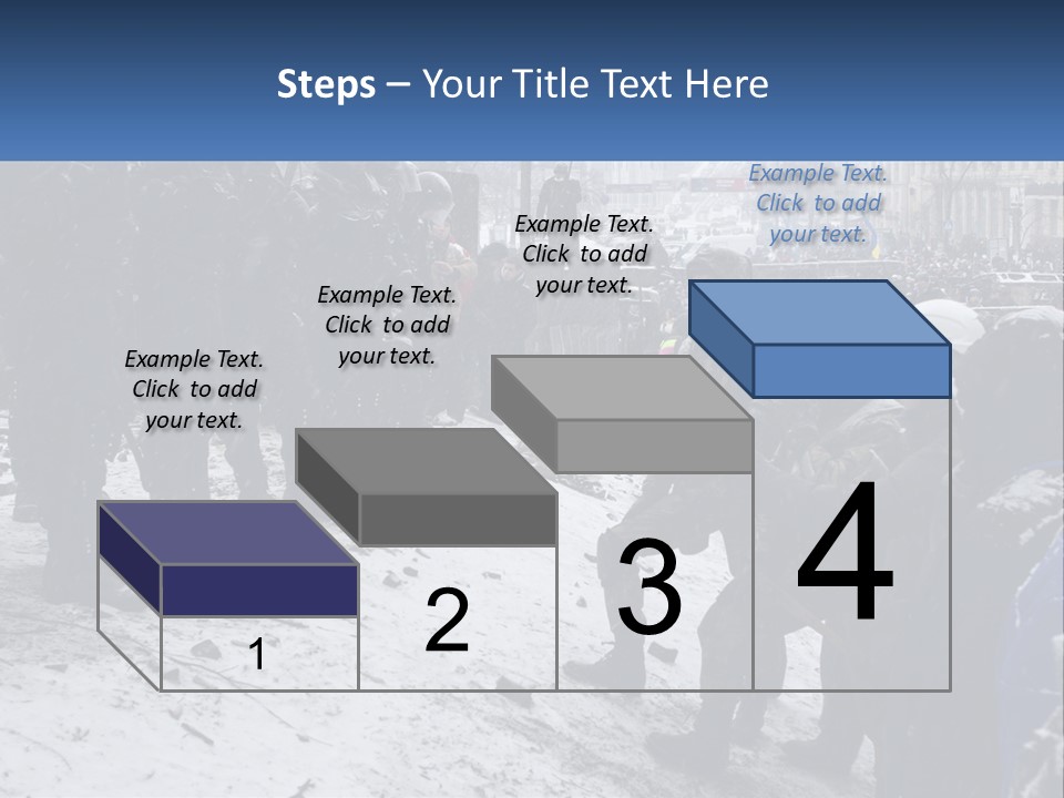 A Group Of Military Men Standing In The Snow PowerPoint Template
