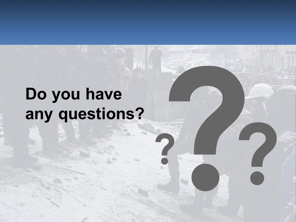 A Group Of Military Men Standing In The Snow PowerPoint Template