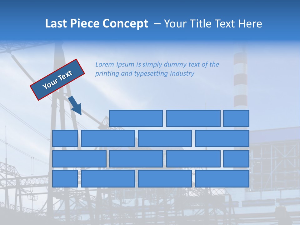 A Power Plant With A Blue Sky In The Background PowerPoint Template