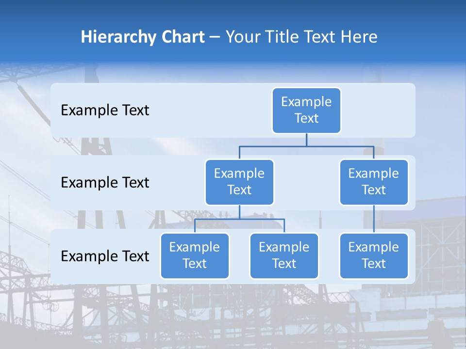 A Power Plant With A Blue Sky In The Background PowerPoint Template