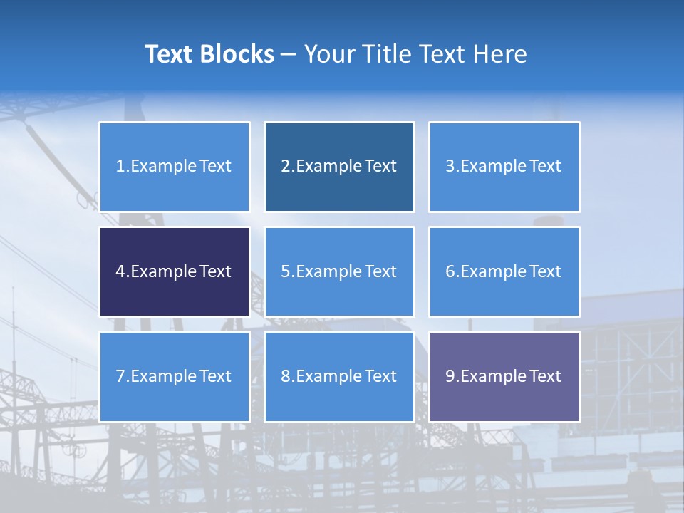 A Power Plant With A Blue Sky In The Background PowerPoint Template