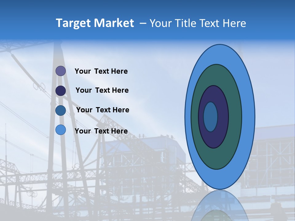 A Power Plant With A Blue Sky In The Background PowerPoint Template