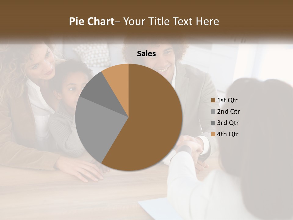 A Group Of People Sitting Around A Wooden Table PowerPoint Template