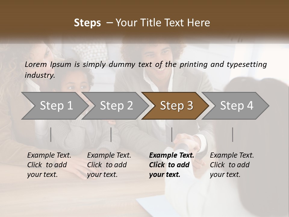 A Group Of People Sitting Around A Wooden Table PowerPoint Template