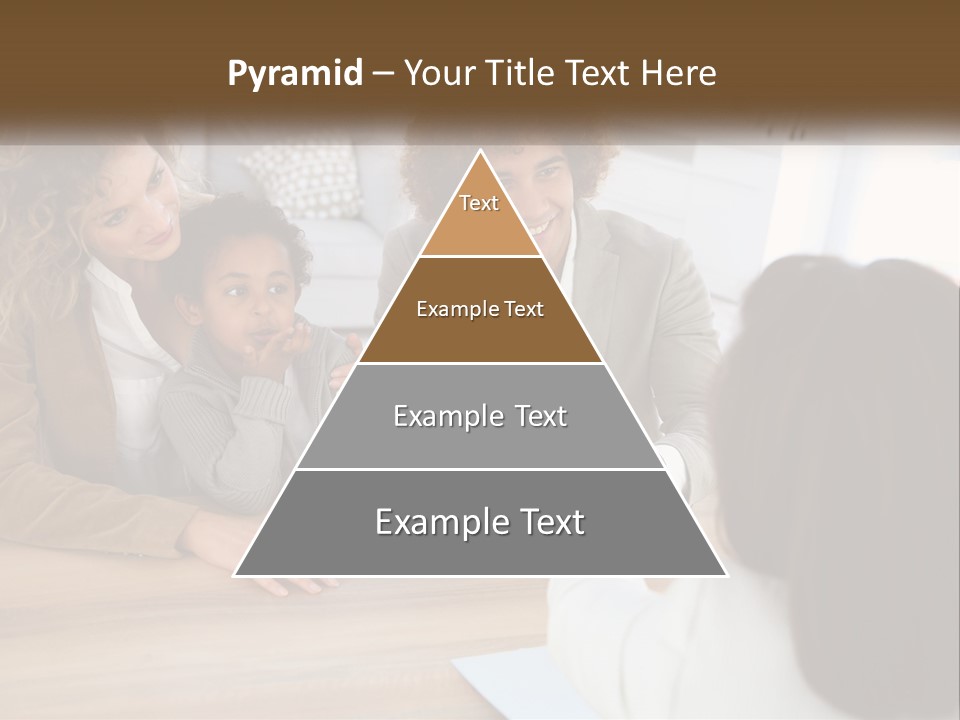 A Group Of People Sitting Around A Wooden Table PowerPoint Template