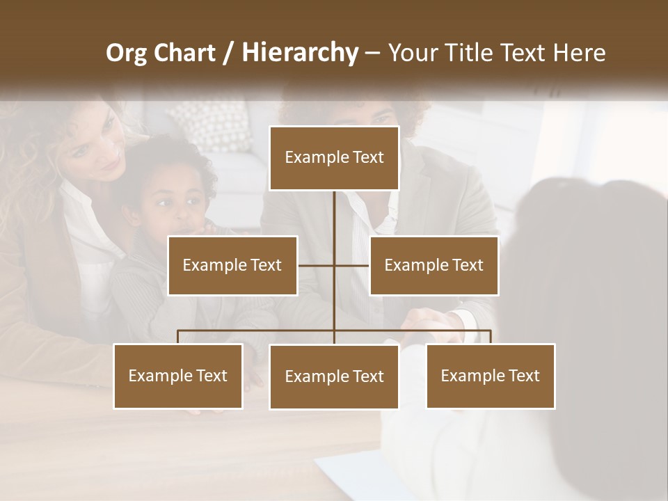 A Group Of People Sitting Around A Wooden Table PowerPoint Template