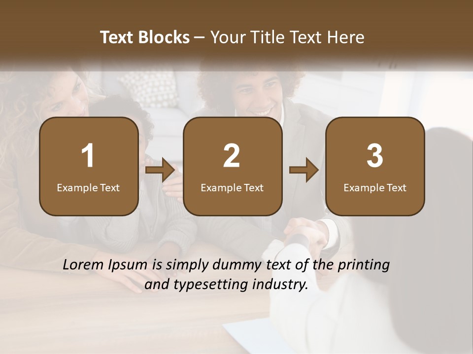 A Group Of People Sitting Around A Wooden Table PowerPoint Template