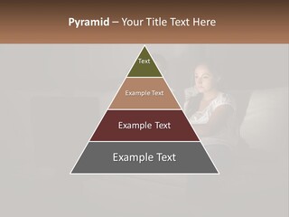 Two Girls Sitting On A Couch Watching A Movie PowerPoint Template