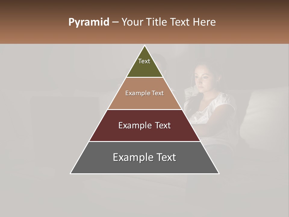 Two Girls Sitting On A Couch Watching A Movie PowerPoint Template