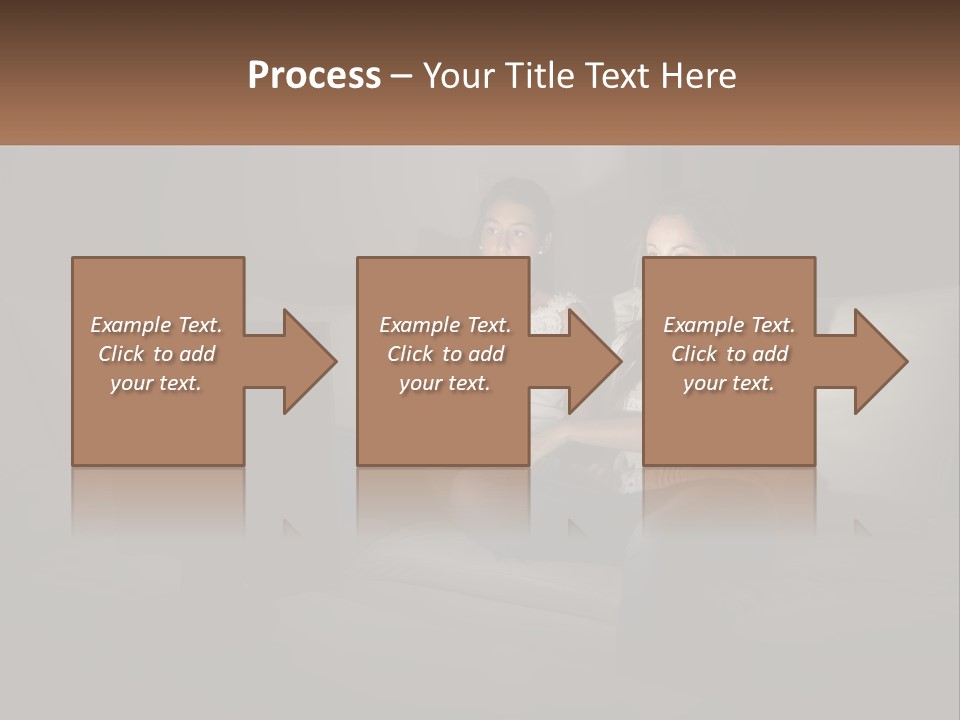 Two Girls Sitting On A Couch Watching A Movie PowerPoint Template